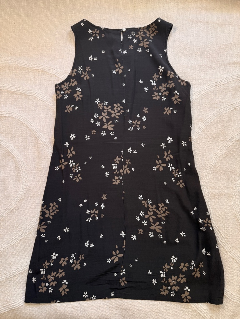 Y2K Mocha Floral Sophisticated Slip Dress Dress - Picture 5 of 6
